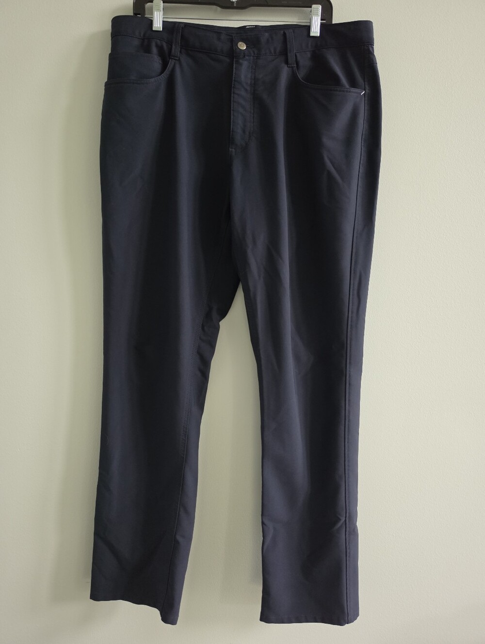 FootJoy Athletic Fit Men’s Golf Pants 36x32 Navy Stretch Performance